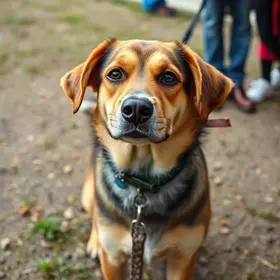 cão abandonado