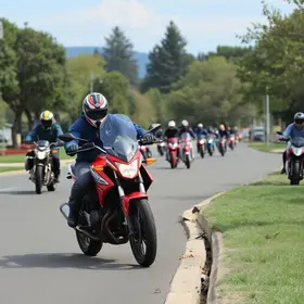 exames práticos de moto