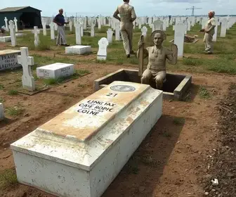 exumação Cemitério Cambiri